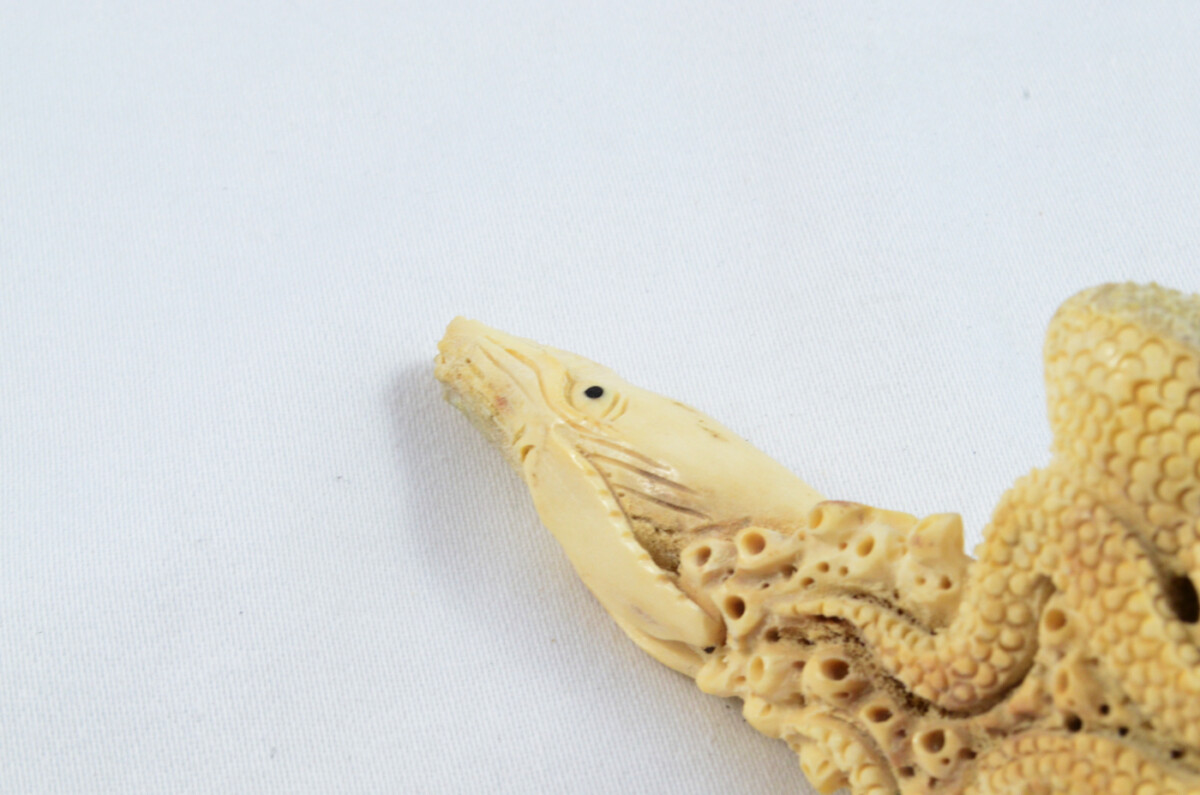 Octopus Carved Walking Stick Cane Top Handle Stag Antler Horn Made Sheffield England - Image 7