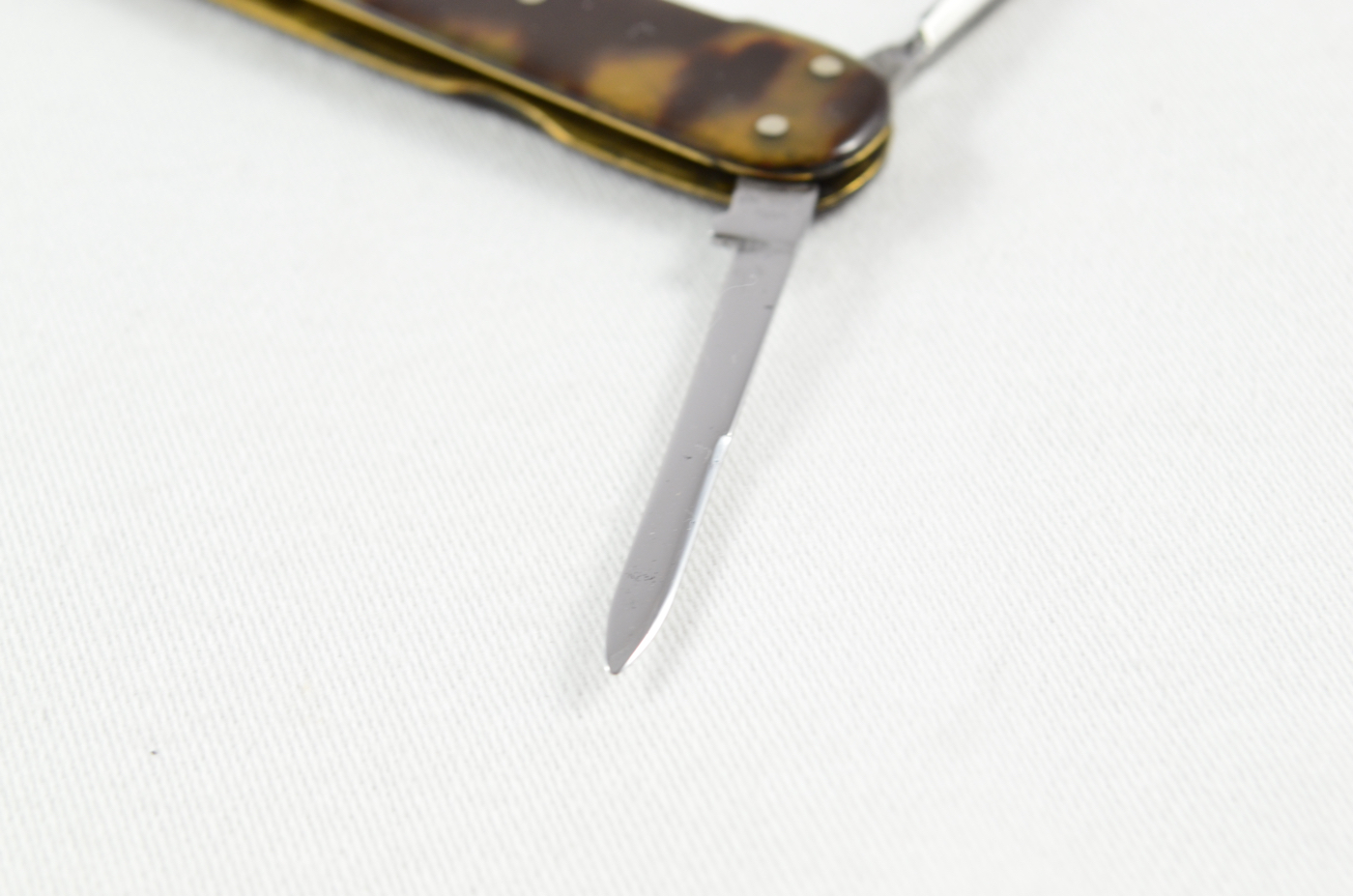 Antique Thomas Turner 3 Piece Tortoise Shell Scaled Pocket Pen Knife - Image 4