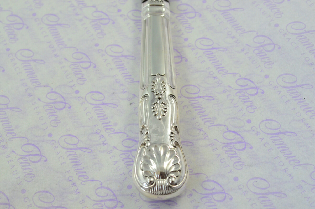 Martin Hall & Co Sheffield Sterling Silver Handled Letter Opener Kings Pattern 1896 Cased - Image 6