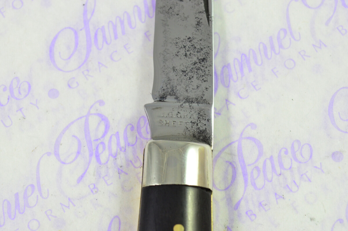 Antique Beautiful RARE Sheffield 2 Piece Campaign Set J.G. Graves Genuine Made in Sheffield England - Image 13
