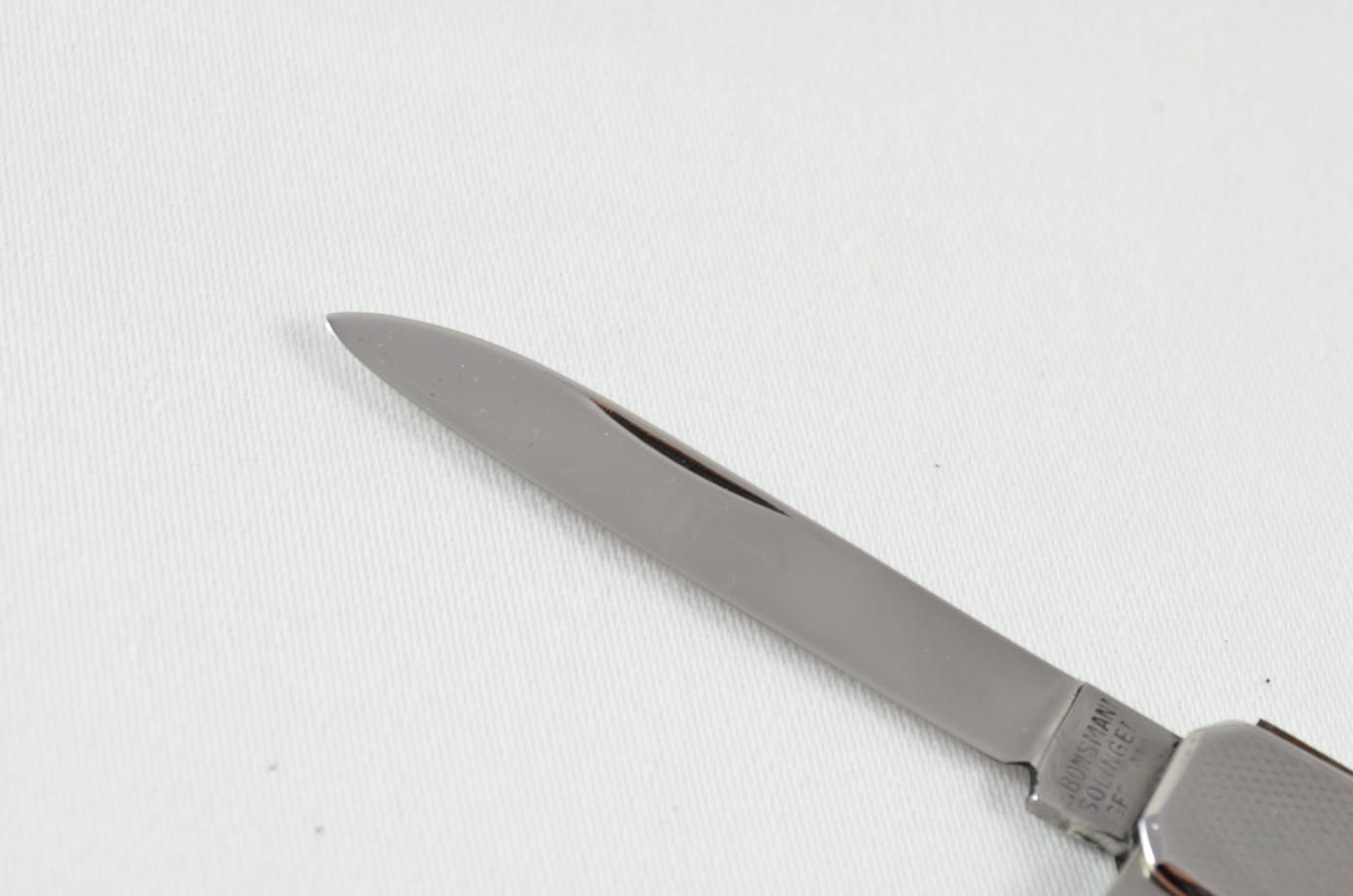 An E. Bonsman Folding Stainless Steel Engine Turned Pocket Pen Knife Solingen, Germany - Image 2