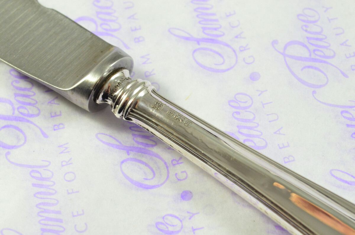 Cooper Bros Mirror Pattern Sterling Silver Letter Opener Sheffield 1911 - Image 9