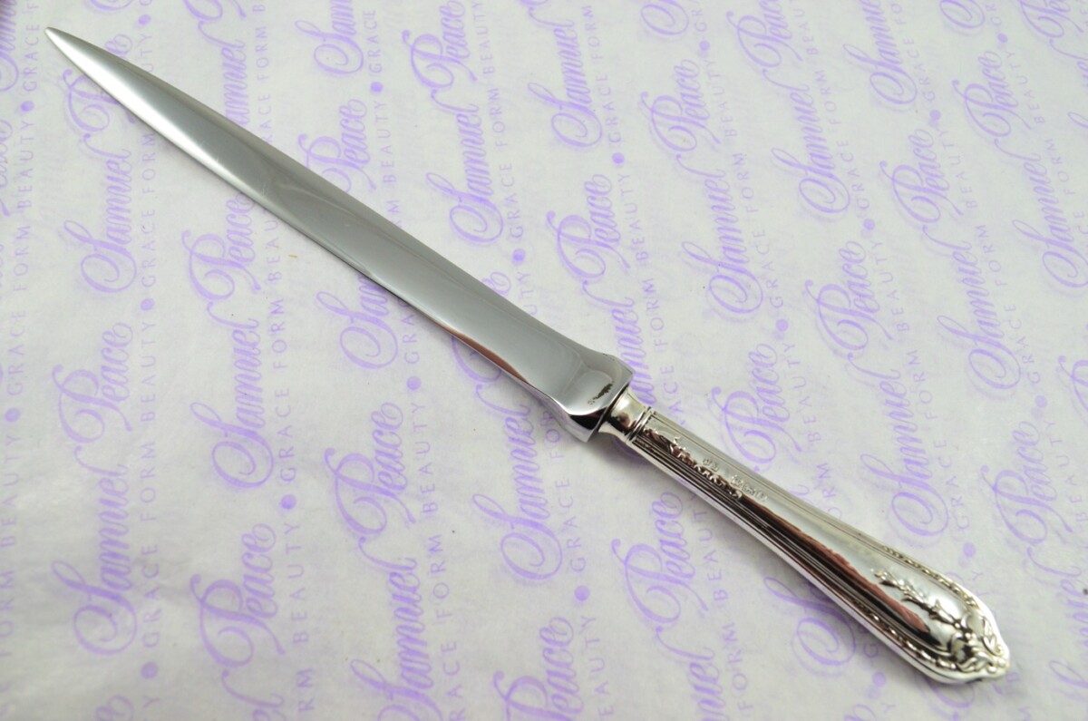 John Yates Sheffield Sterling Silver Handled Letter Opener/Paper knife Kelton Pattern 1923 - Image 2
