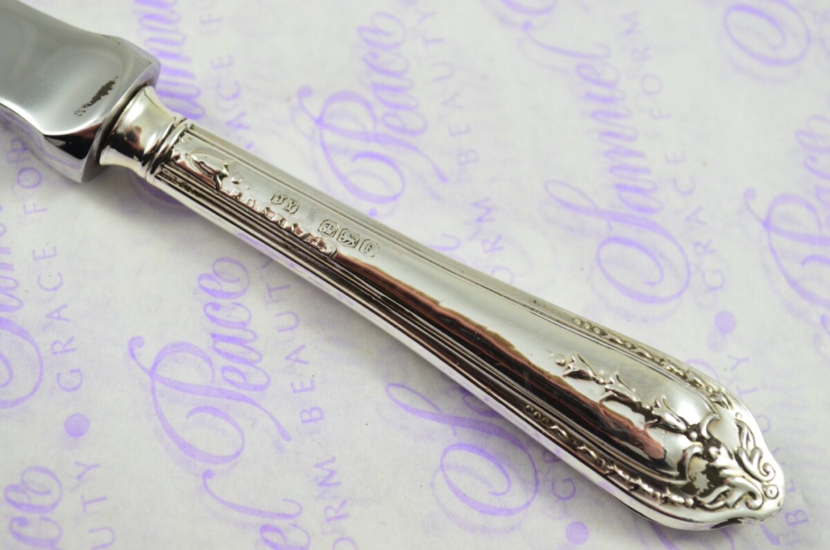 John Yates Sheffield Sterling Silver Handled Letter Opener/Paper knife Kelton Pattern 1923 - Image 3