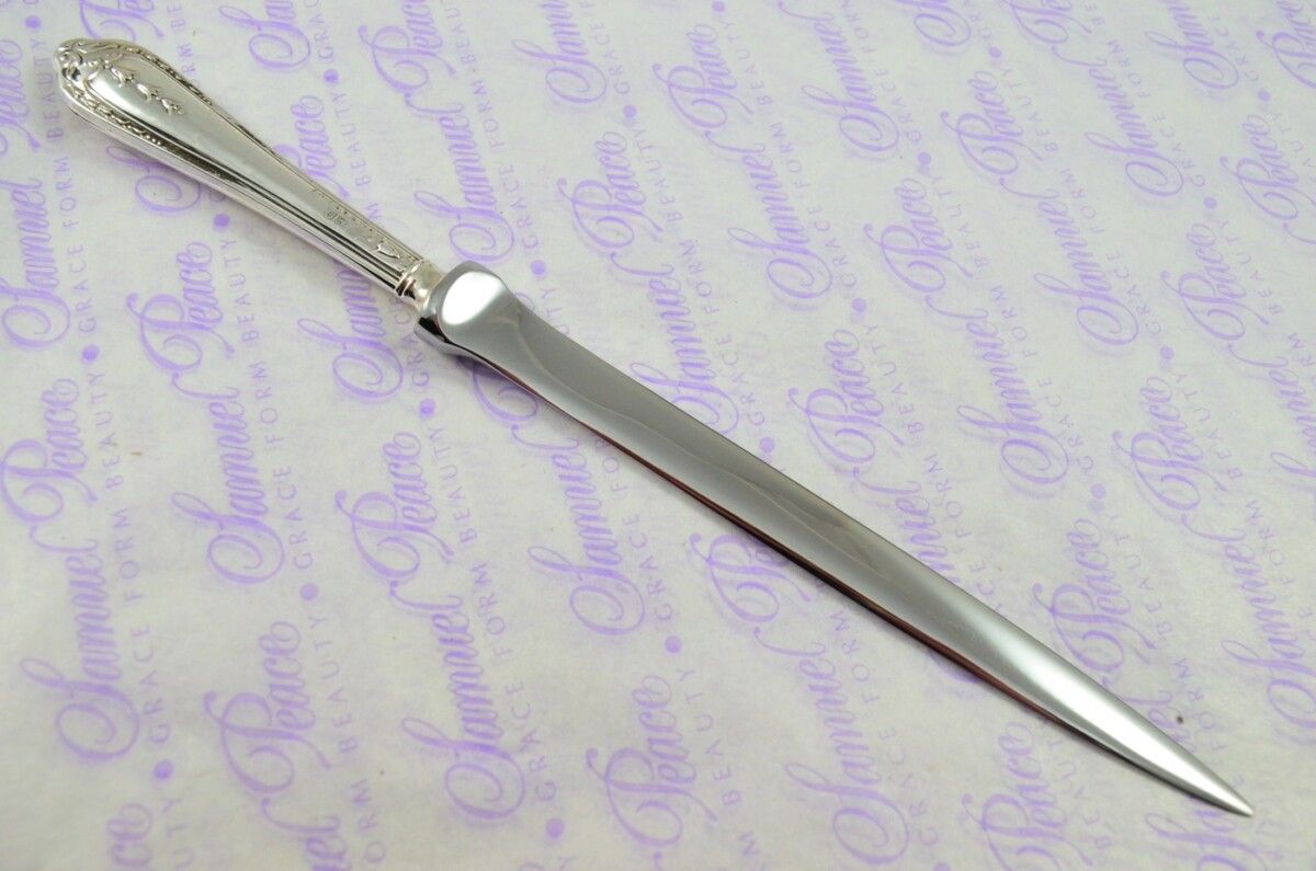 John Yates Sheffield Sterling Silver Handled Letter Opener/Paper knife Kelton Pattern 1923 - Image 4