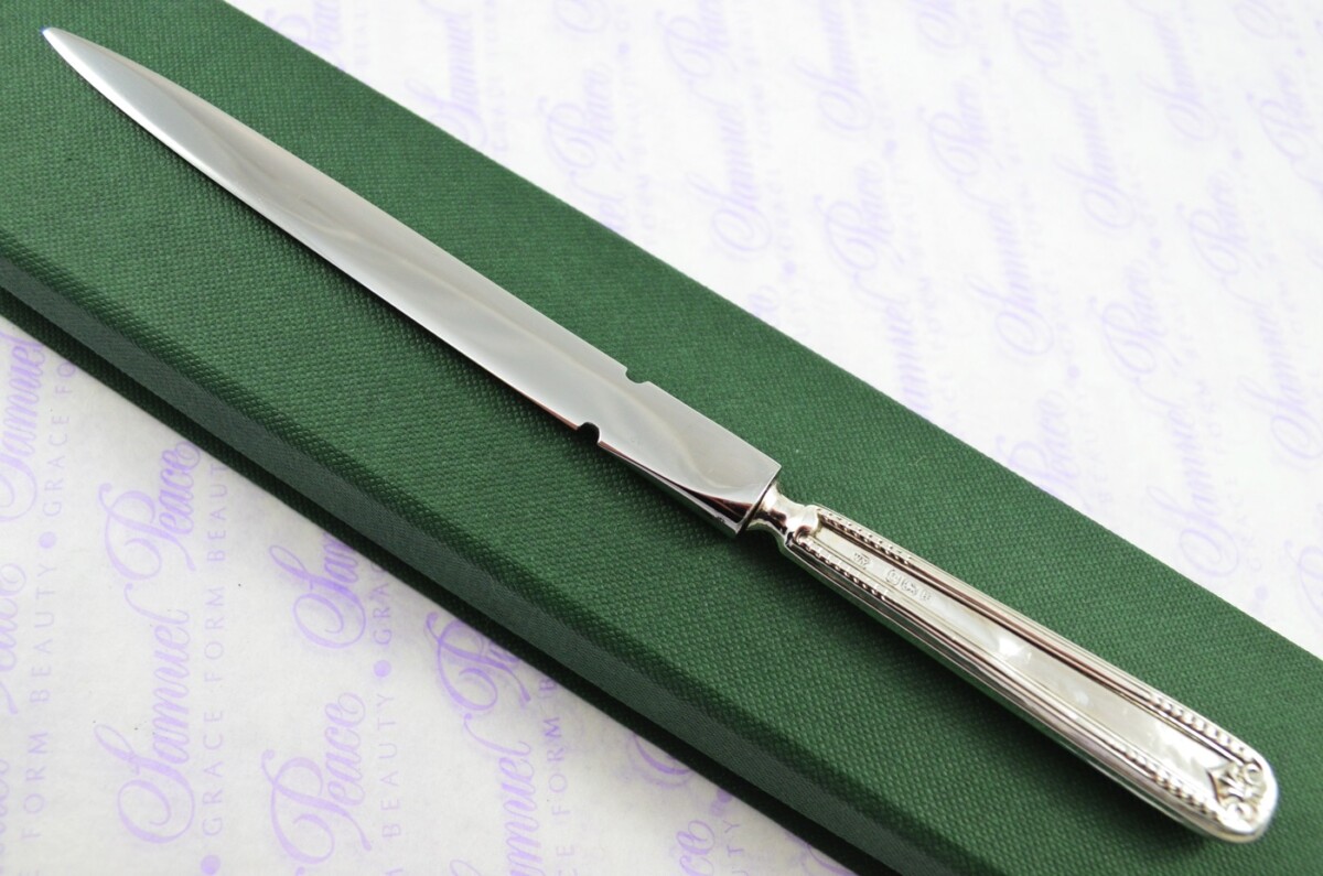 William Yates Sheffield Sterling Silver Handled Letter Opener/Paper knife Sorbie Pattern 1915