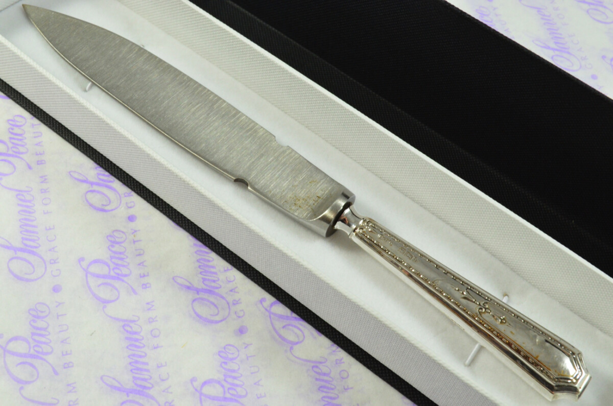Boodle & Dunthorne Sheraton Pattern Sterling Silver Letter Opener Sheffield 1925 - Image 3