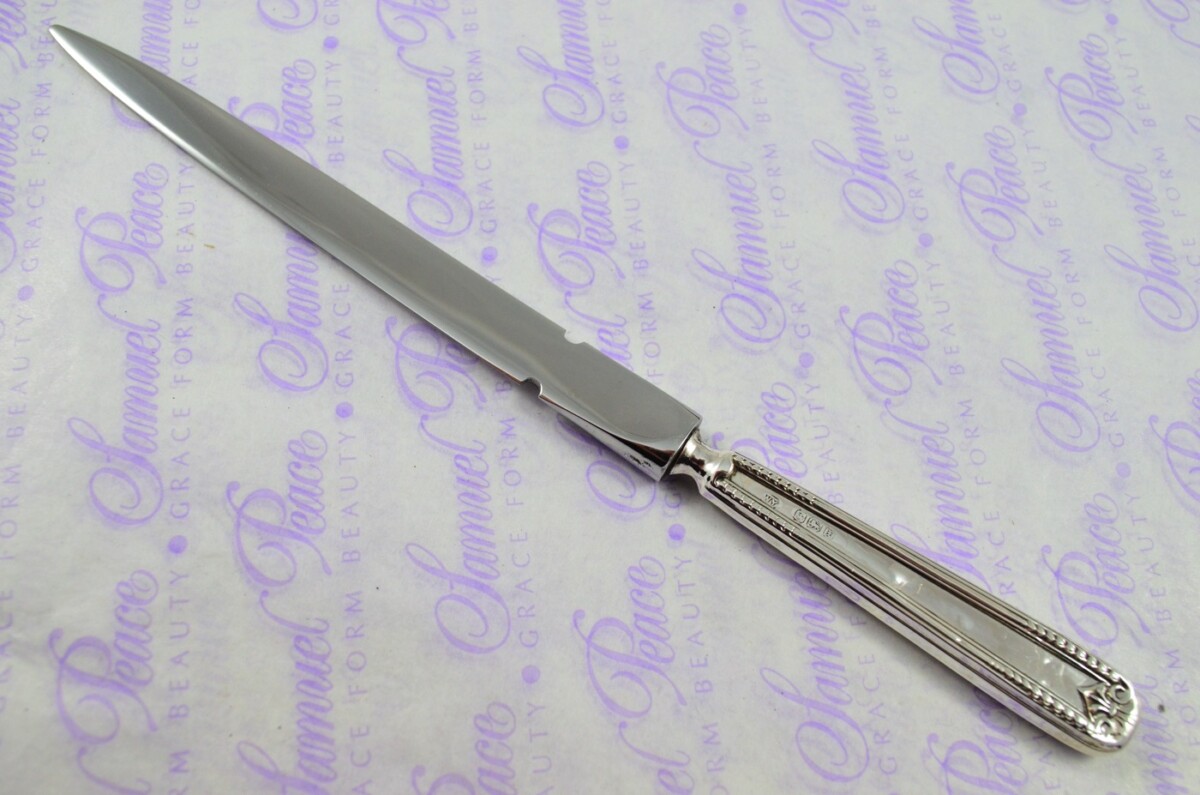 William Yates Sheffield Sterling Silver Handled Letter Opener/Paper knife Sorbie Pattern 1915 - Image 2