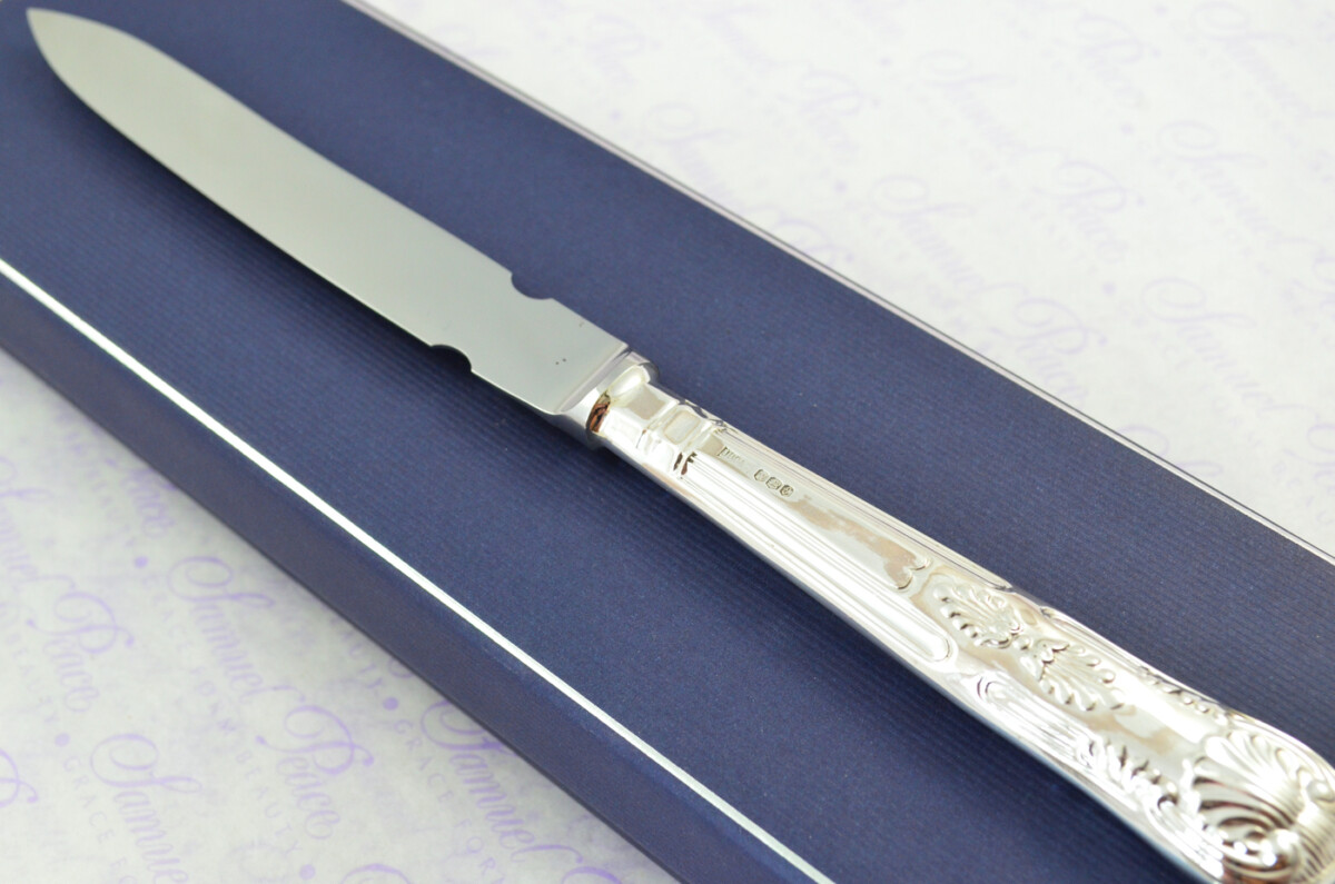 John B Chatterley & Sons Sheffield Sterling Silver Handled Letter Opener Kings Pattern 1972 Cased