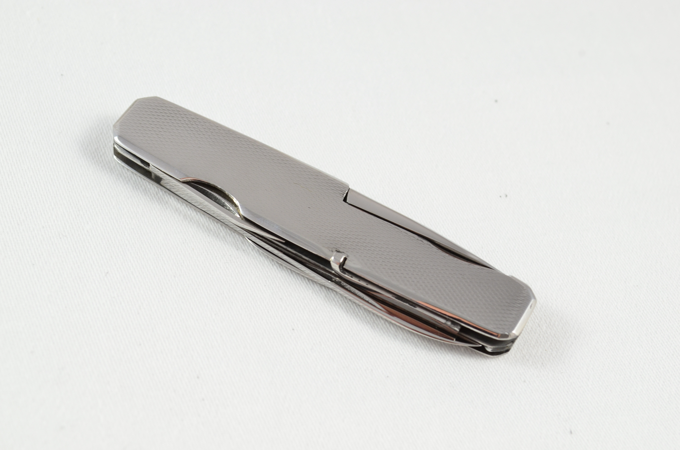 An E. Bonsman Folding Stainless Steel Engine Turned Pocket Pen Knife Solingen, Germany - Image 10