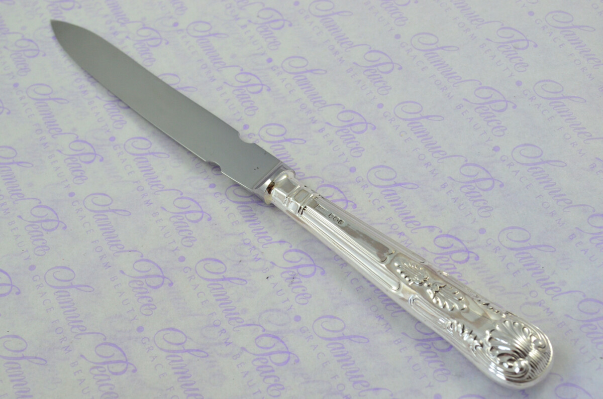 John B Chatterley & Sons Sheffield Sterling Silver Handled Letter Opener Kings Pattern 1972 Cased - Image 2