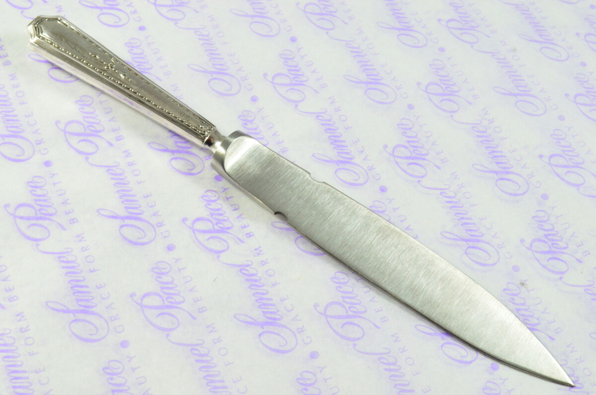 Boodle & Dunthorne Sheraton Pattern Sterling Silver Letter Opener Sheffield 1925 - Image 7