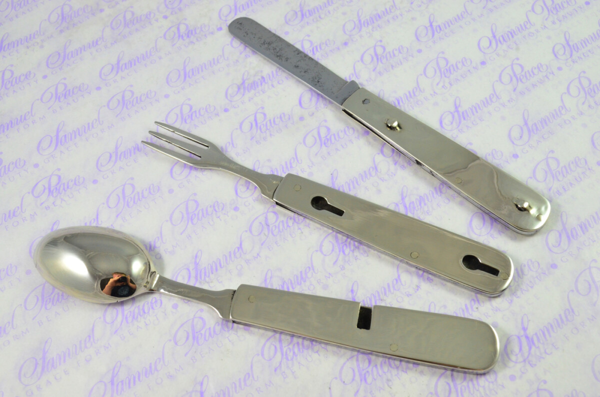 Antique RARE Sheffield Campaign Set Knife Fork & Spoon Genuine Made in Sheffield England - Image 5