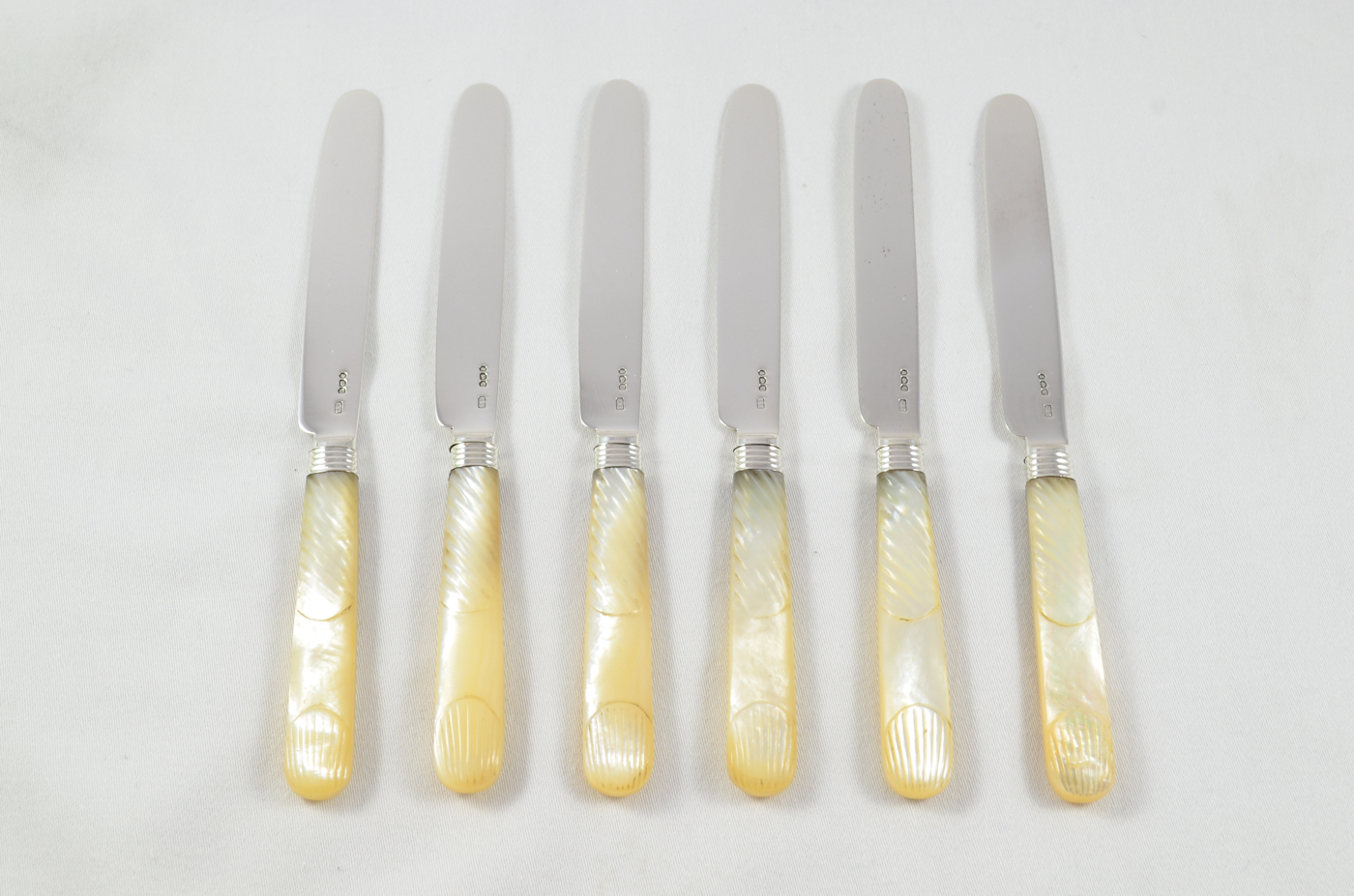 Beautiful Set of 6 Knives & 6 Forks with Mother Of Pearl Handles 1816 - Image 3