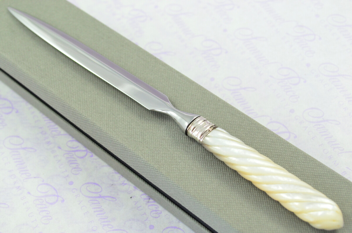 Birmingham Adie & Lovekin Mother of Pearl Handled Letter Opener 1919 Boxed