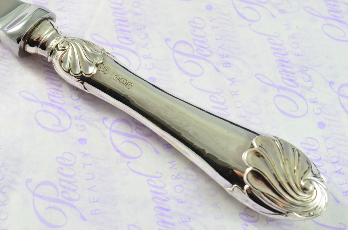 Ornate Shell Pattern James Deakin Sheffield Sterling Silver Handled Letter Opener 1902 Cased - Image 4