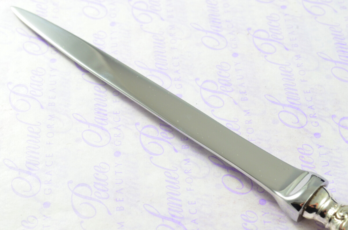 Ornate Shell Pattern James Deakin Sheffield Sterling Silver Handled Letter Opener 1902 Cased - Image 5