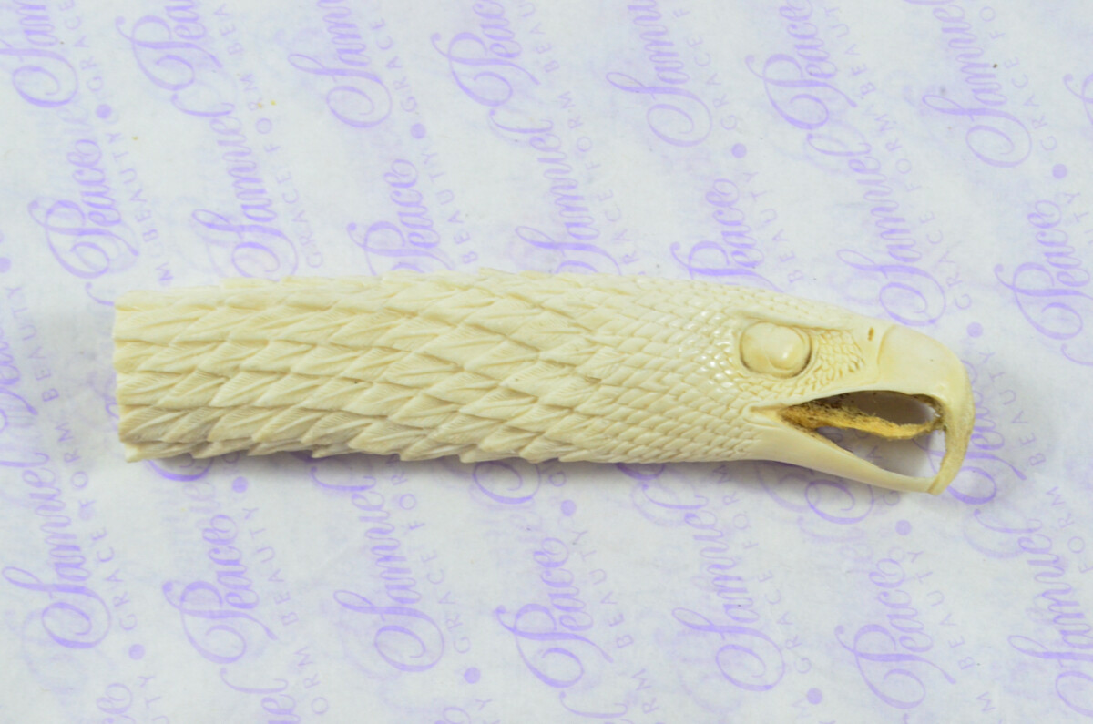 Fantastic Hand Carved Eagle Walking Stick Cane Top Handle Stag Antler Horn Made Sheffield England