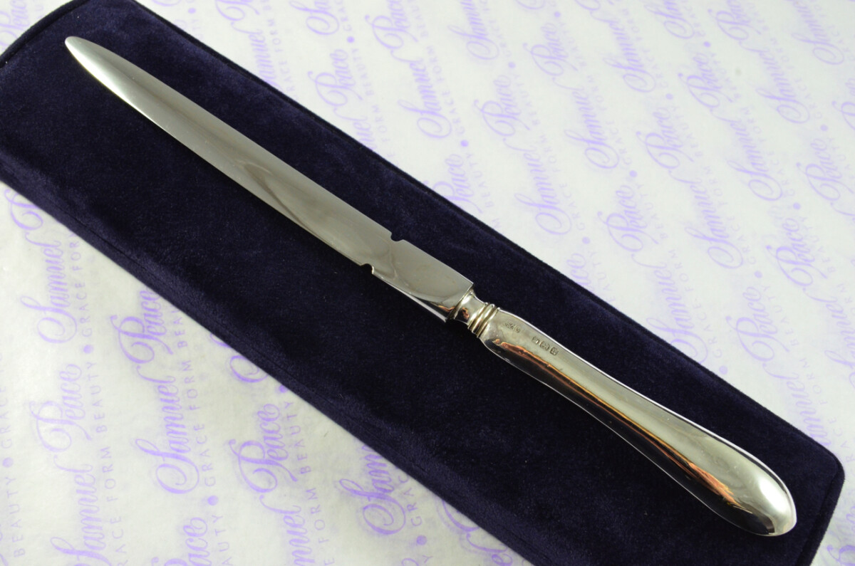 Robert Fead Mosley Old English Pattern Sterling Silver Letter Opener Sheffield 1912