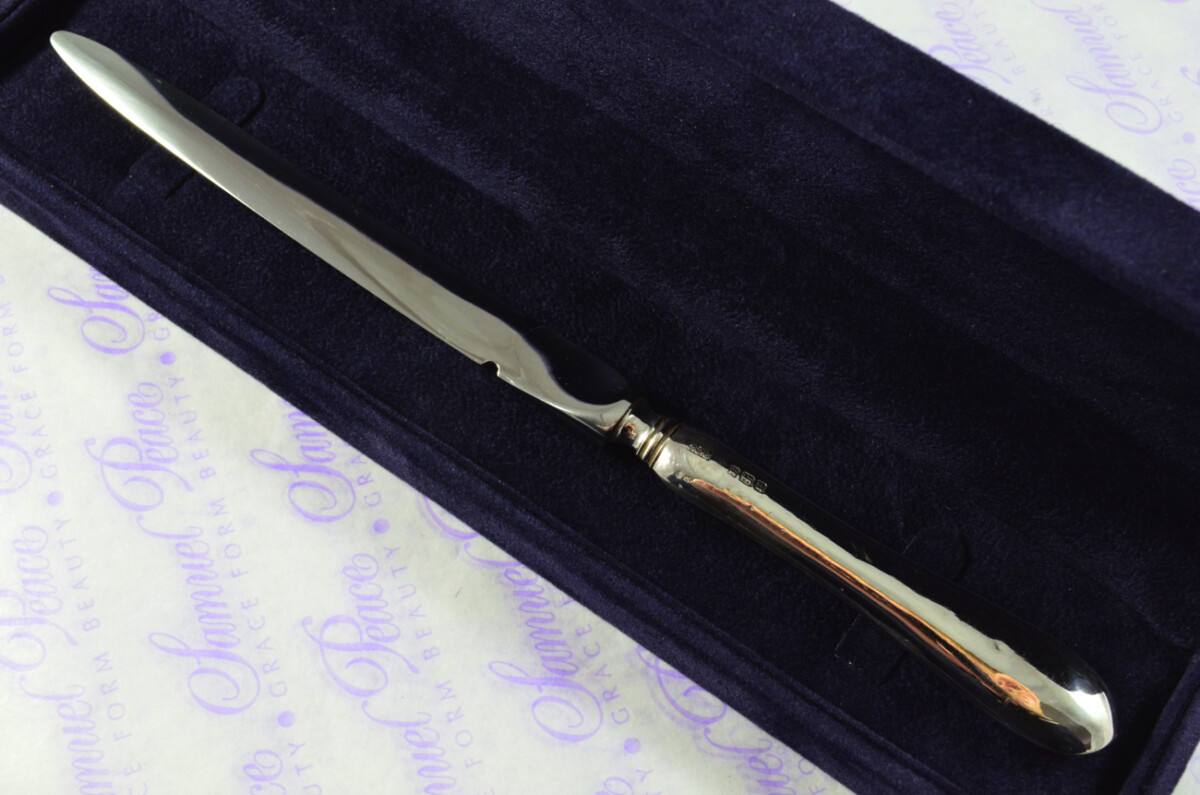 Robert Fead Mosley Old English Pattern Sterling Silver Letter Opener Sheffield 1912 - Image 3