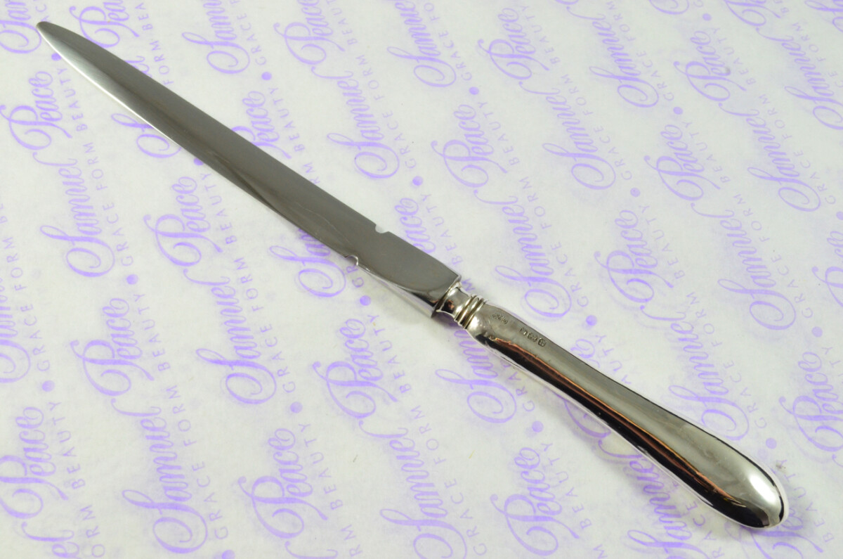 Robert Fead Mosley Old English Pattern Sterling Silver Letter Opener Sheffield 1912 - Image 4