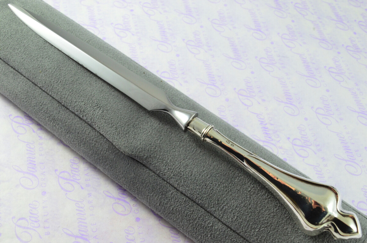 Hampton Pattern Crisford & Norris Birmingham Sterling Silver Handled Letter Opener 1912 Cased