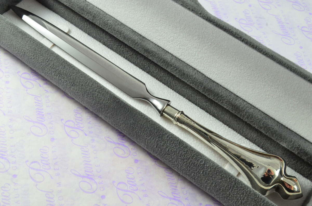 Hampton Pattern Crisford & Norris Birmingham Sterling Silver Handled Letter Opener 1912 Cased - Image 2
