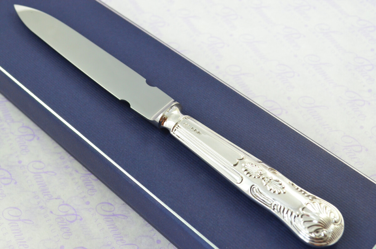 Mappin & Webb Sheffield Sterling Silver Handled Letter Opener Kings Pattern 1973 Cased