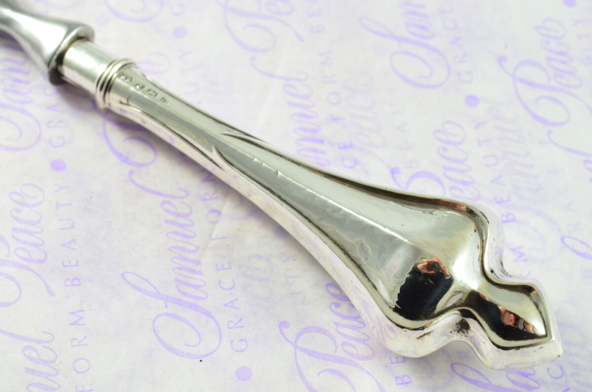 Hampton Pattern Crisford & Norris Birmingham Sterling Silver Handled Letter Opener 1912 Cased - Image 4