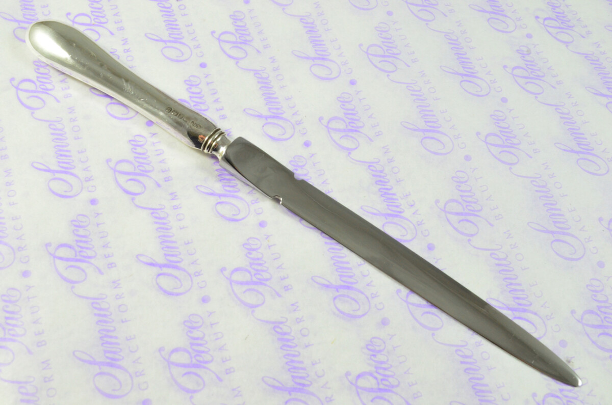 Robert Fead Mosley Old English Pattern Sterling Silver Letter Opener Sheffield 1912 - Image 7