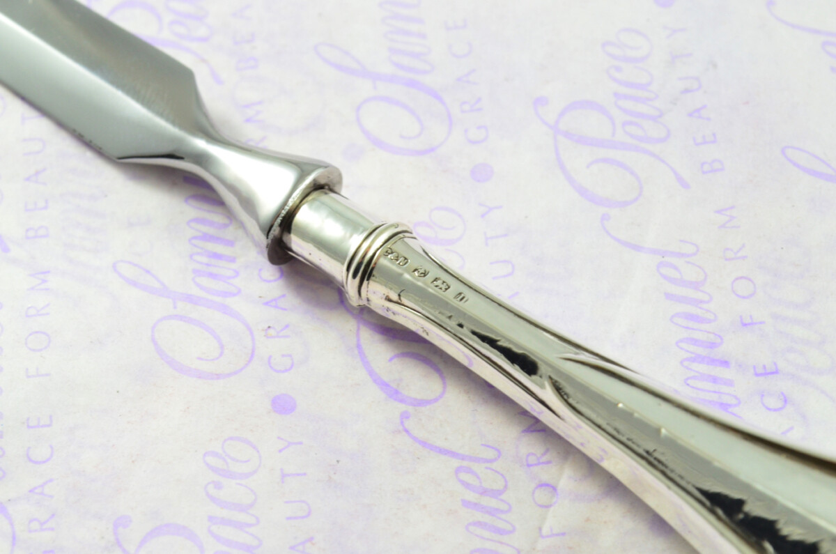 Hampton Pattern Crisford & Norris Birmingham Sterling Silver Handled Letter Opener 1912 Cased - Image 5