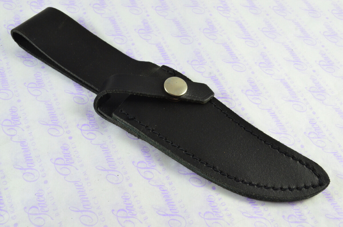 Sheffield Made Stainless Steel Blade Brass Bolster Rosewood Handled Skinning Knife 4" - Image 11