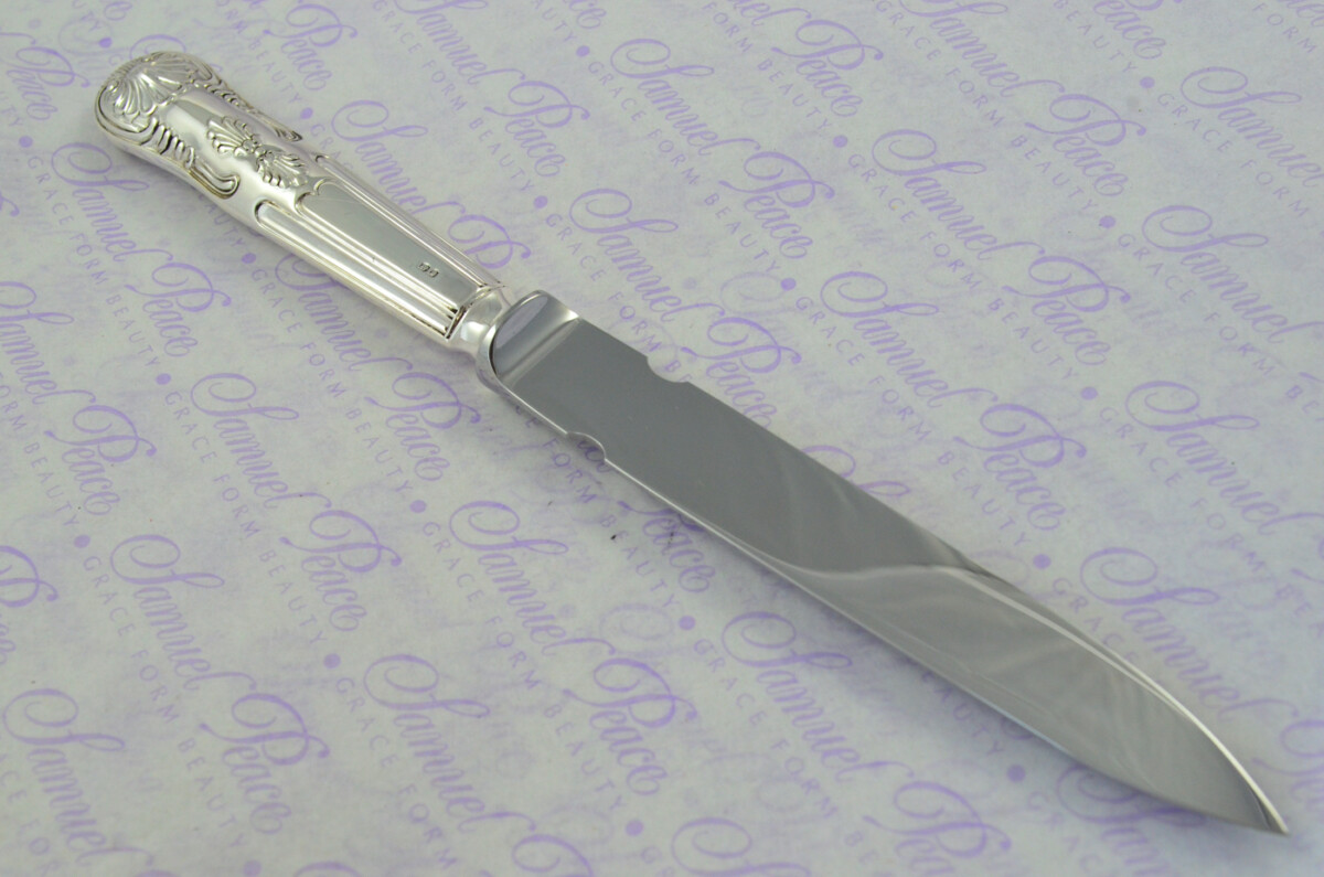 Mappin & Webb Sheffield Sterling Silver Handled Letter Opener Kings Pattern 1973 Cased - Image 6
