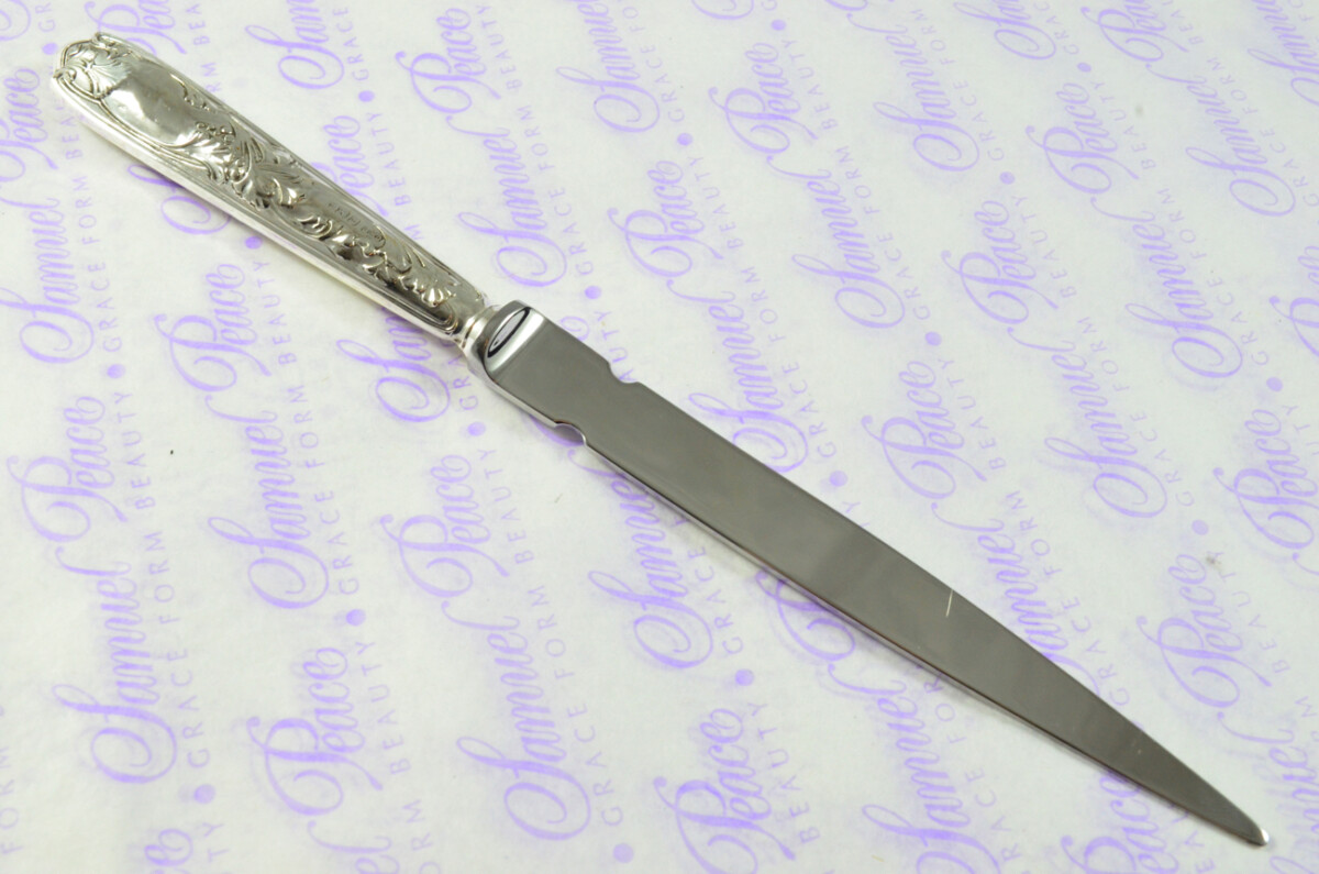 Charles William Fletcher Richleau Pattern Sterling Silver Letter Opener Sheffield 1907 - Image 8