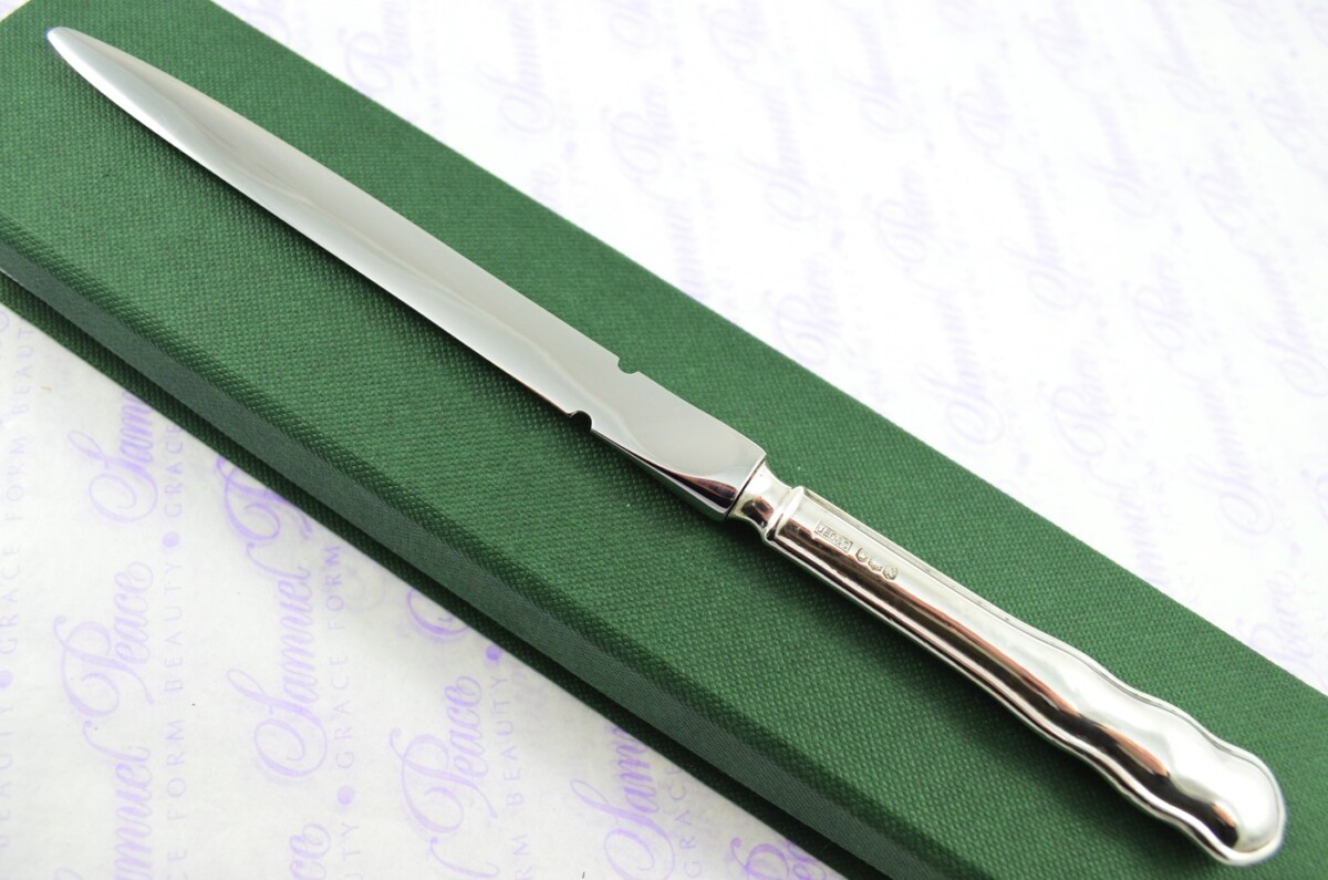 JBC&S Sheffield Sterling Silver Handled Letter Opener/Paper knife Dubarry Pattern 1965