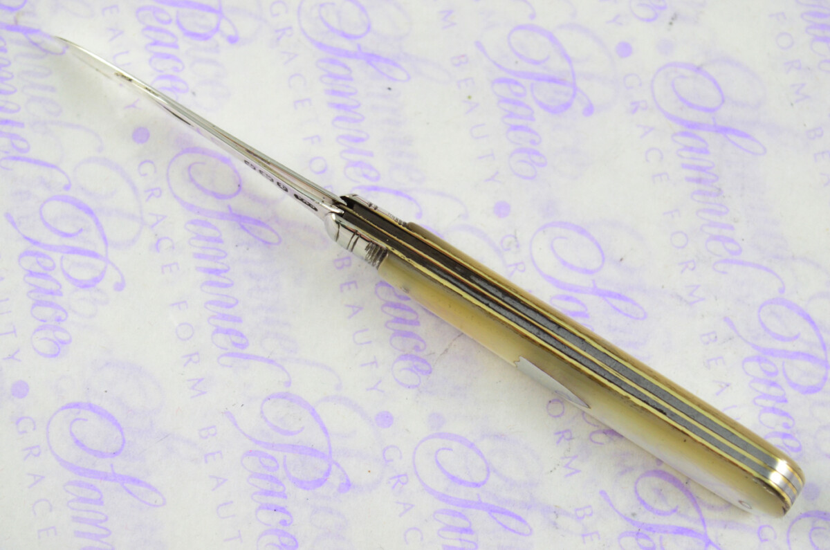 Pristine Silver Bladed Mother Of Pearl Fully Restored Sheffield Made Pen/Pocket Knife 1898 - Image 4