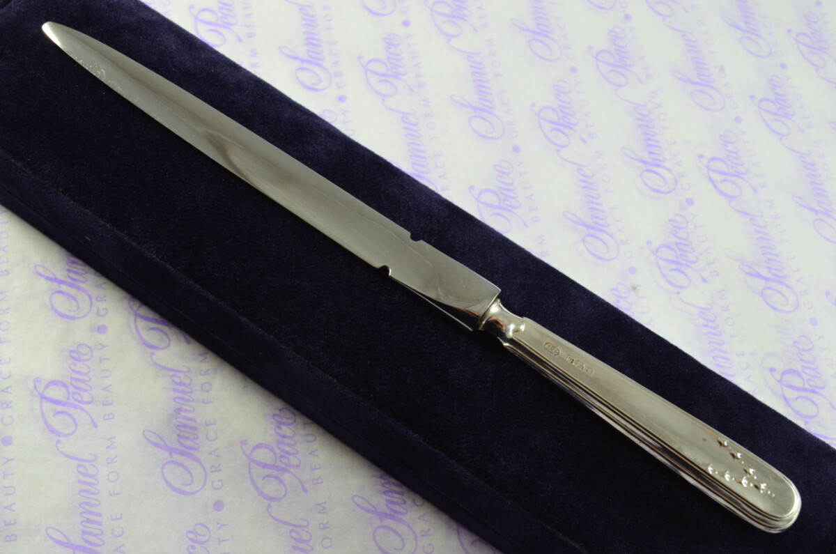 C H Beatson Baslow Pattern Sterling Silver Letter Opener Sheffield 1928