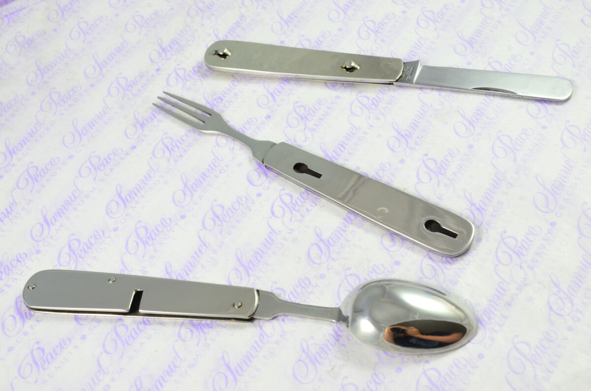 Antique RARE Sheffield Campaign Set Knife Fork & Spoon Genuine John Watts Made in Sheffield England - Image 15