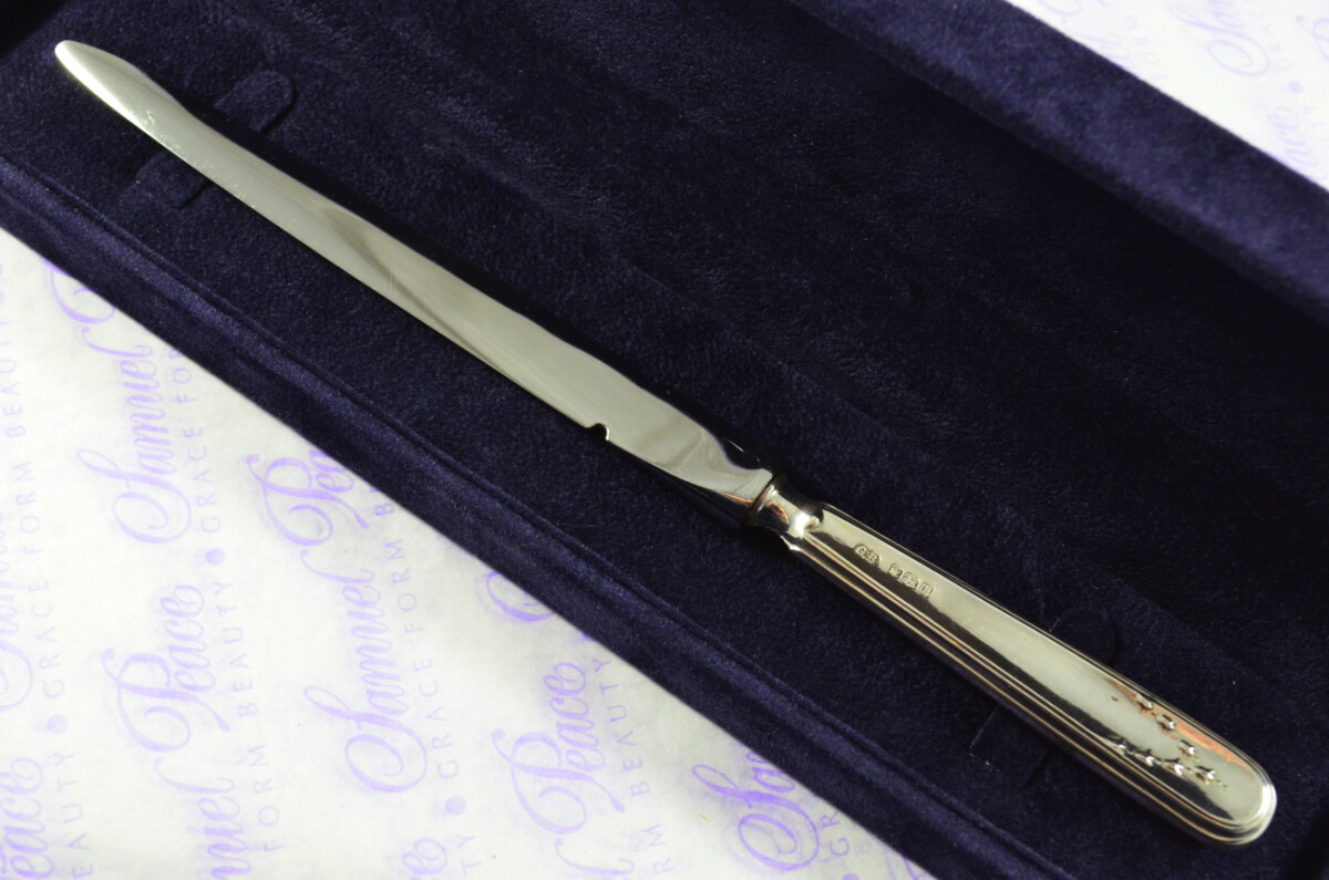 C H Beatson Baslow Pattern Sterling Silver Letter Opener Sheffield 1928 - Image 3