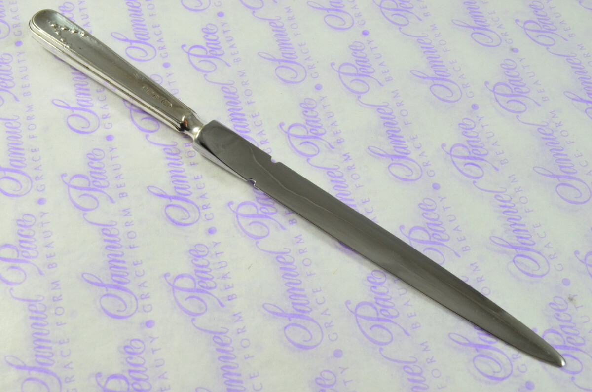 C H Beatson Baslow Pattern Sterling Silver Letter Opener Sheffield 1928 - Image 8