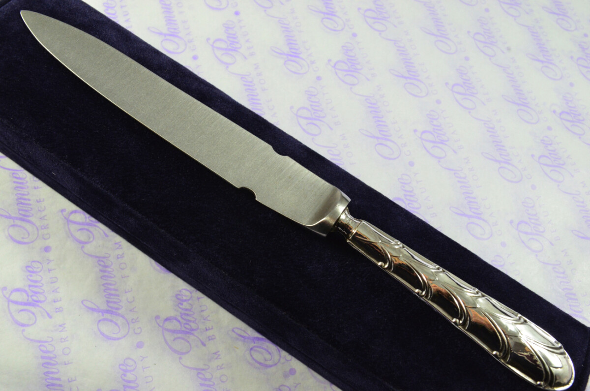 John Biggin Abney Pattern Sterling Silver Letter Opener Sheffield 1914