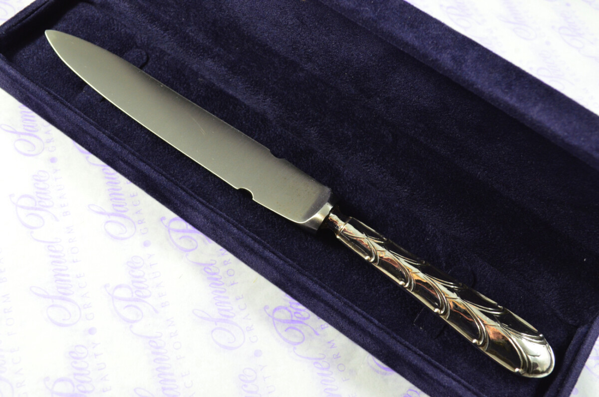 John Biggin Abney Pattern Sterling Silver Letter Opener Sheffield 1914 - Image 2