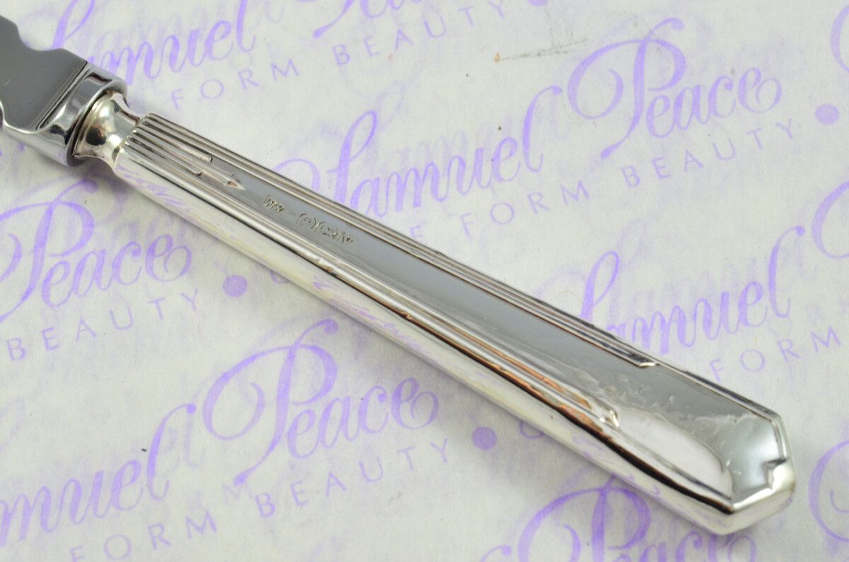 William Yates Sheffield Sterling Silver Handled Letter Opener Ashton Pattern 1963 Cased - Image 4