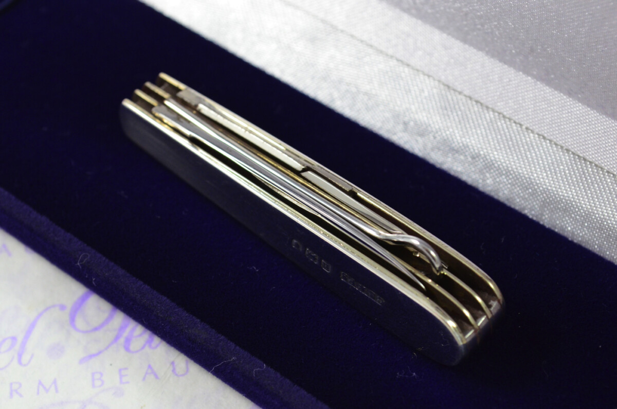 Amazing Beautiful Silver Scaled 3 Piece Fully Restored London Made Pen/Pocket Knife 1903