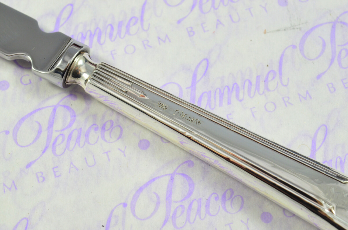 William Yates Sheffield Sterling Silver Handled Letter Opener Ashton Pattern 1963 Cased - Image 5