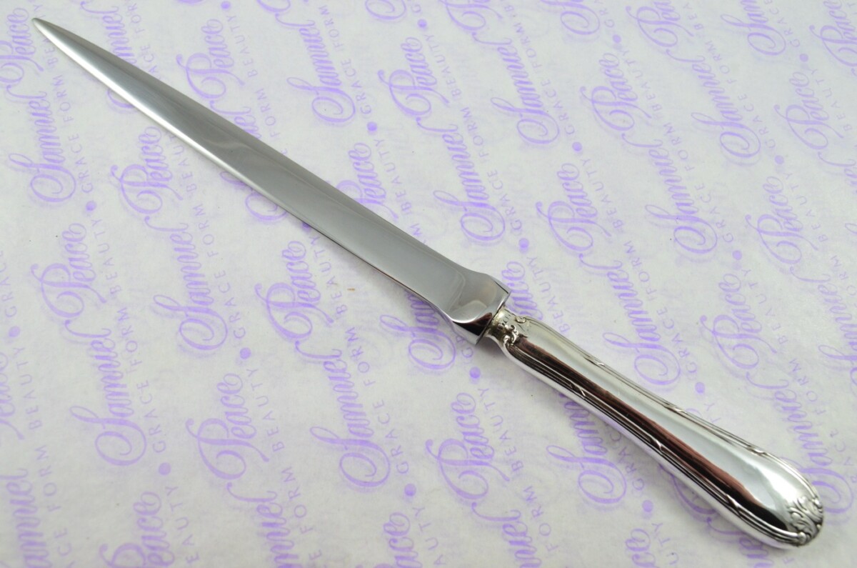 Sheffield Silver Plate Handled Letter Opener/Paper knife Empire Pattern - Image 2
