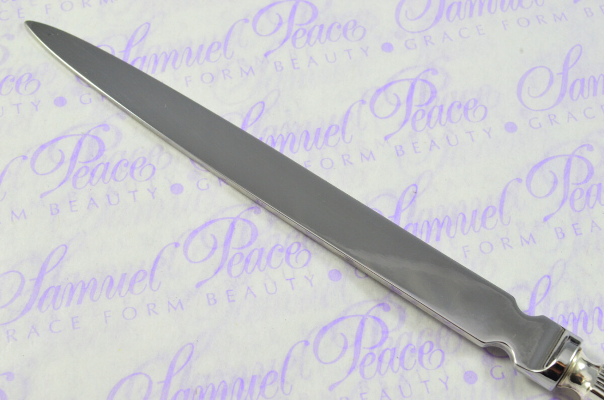 William Yates Sheffield Sterling Silver Handled Letter Opener Ashton Pattern 1963 Cased - Image 6
