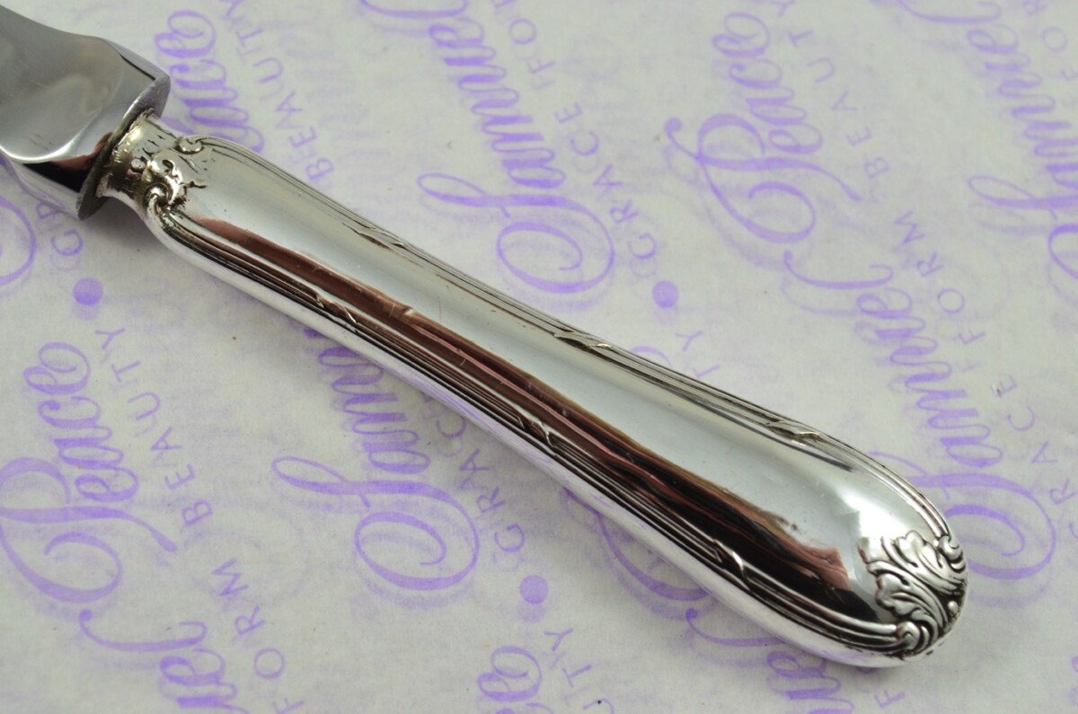 Sheffield Silver Plate Handled Letter Opener/Paper knife Empire Pattern - Image 3