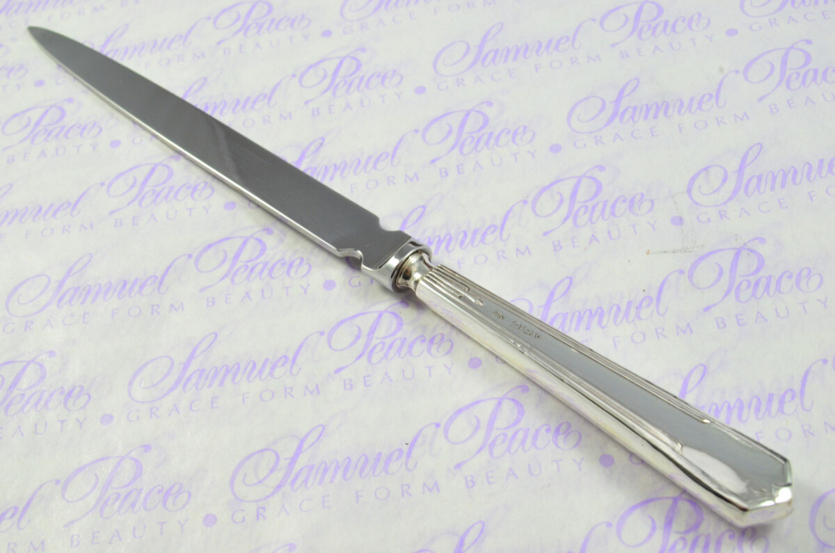 William Yates Sheffield Sterling Silver Handled Letter Opener Ashton Pattern 1963 Cased - Image 7