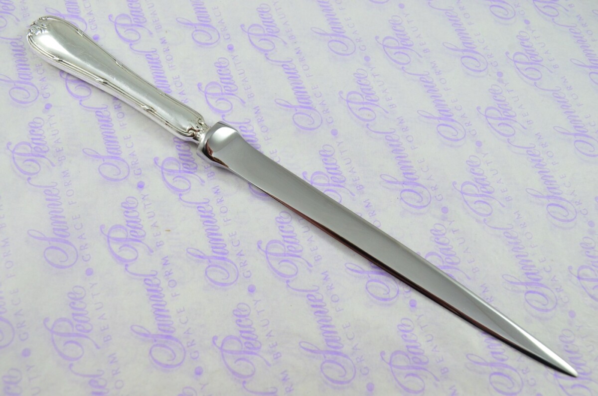 Sheffield Silver Plate Handled Letter Opener/Paper knife Empire Pattern - Image 4
